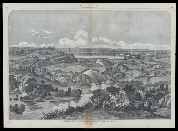 General View of the Central Park, New York