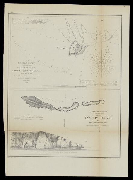 (J No. 3) U.S. Coast Survey, A. D. Bache, Reconnaissance of Smith's or Blunt's Island, Washington, By the Hydrography Party under the command of Lieut. James Alden U.S.N. Asst.