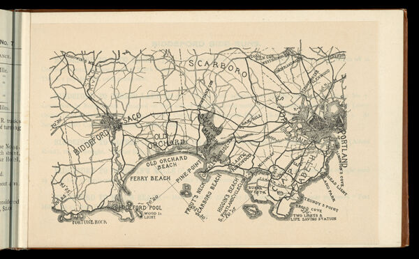 [Untitled map of region stretching from Biddeford to Portland.]