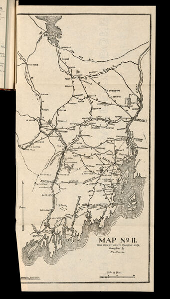 Map No II.  From Kennebec River to Penobscot River.