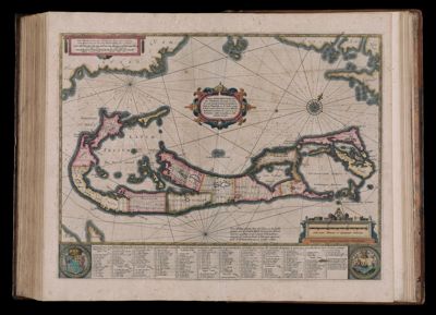 Mappa Aestivarum insularum, alias Barmudas dictarum, ad Ostia Mexicani...