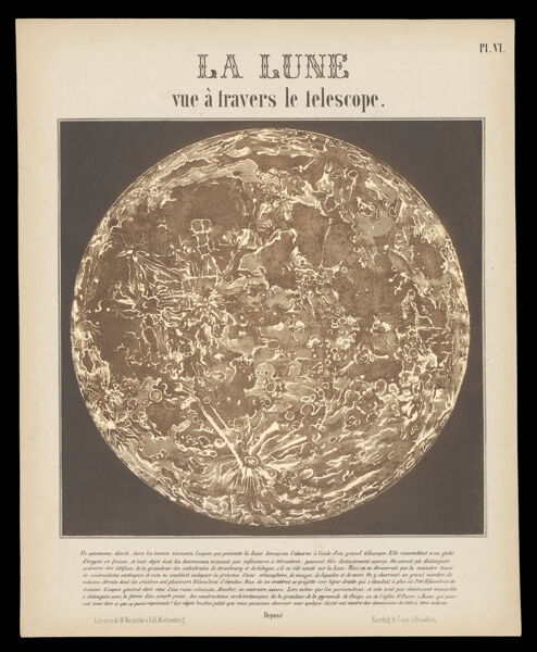 La Lune vue á travers le telescope [illuminated]