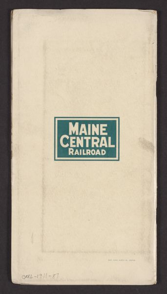 Maine Central Railroad [Back cover]