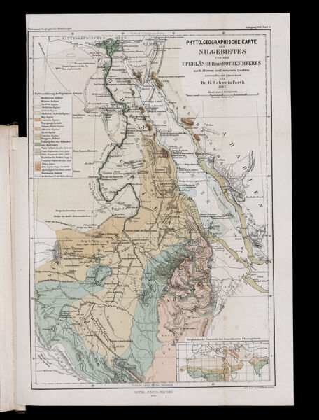 Phyto_ceographische Karte des Nilgebietes und der Uferländer des Rothen Meeres