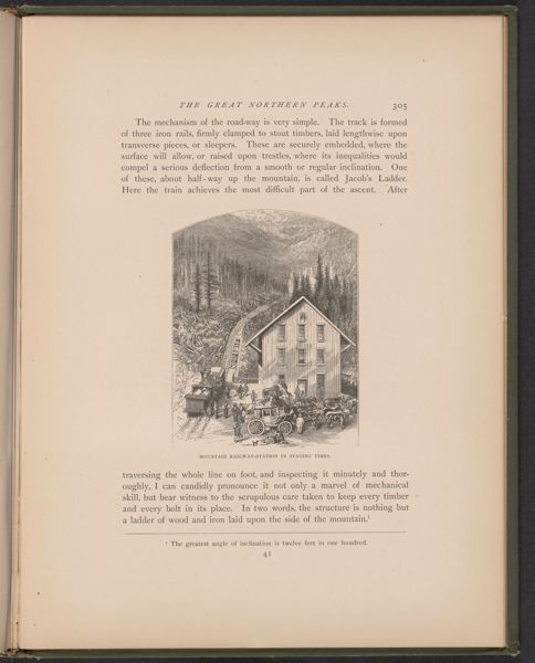 Mountain Railway-Station in Staging Times