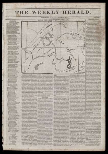 The Weekly Herald, July 16, 1842 [Vol. VI, No. 43] [Front page]