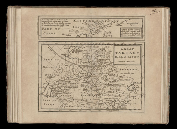 Great Tartary, The Isle of Iapon. // A Tract of the Iourney which Fathr. Verbiest made from Pekin to the Eastern Tartary in the Year. 1682.