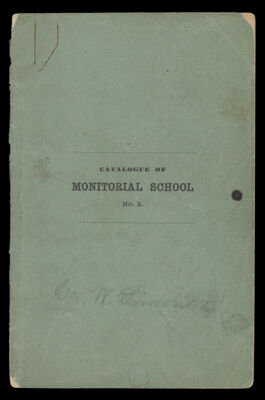 Catalogue of Monitorial School No. 2, Portland: March 10, 1828