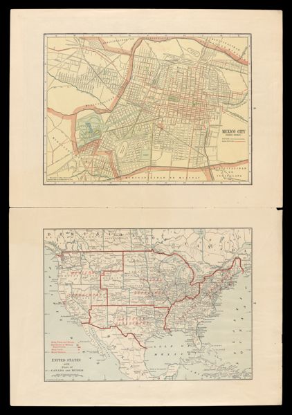 Mexico City (Fedral District); United States with Parts of Canada and Mexico