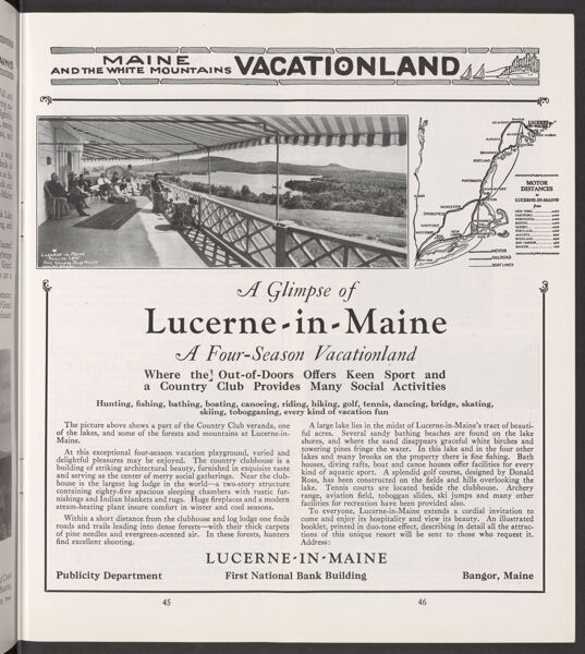 A Glimpse of Lucerne-in-Maine A Four-Season Vacationland
