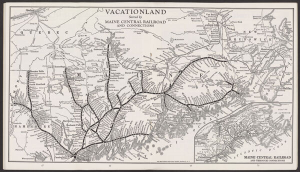 Vacationland Served by Maine Central Railroad and Connections