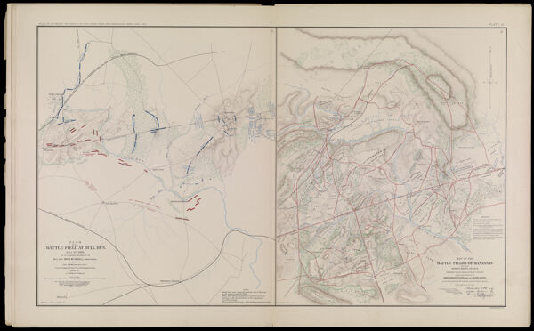 Plan of the Battle-Field at Bull Run, July 21st. 1861, to accompany the Report of Brig. Genl. Irvin McDowell, Commanding