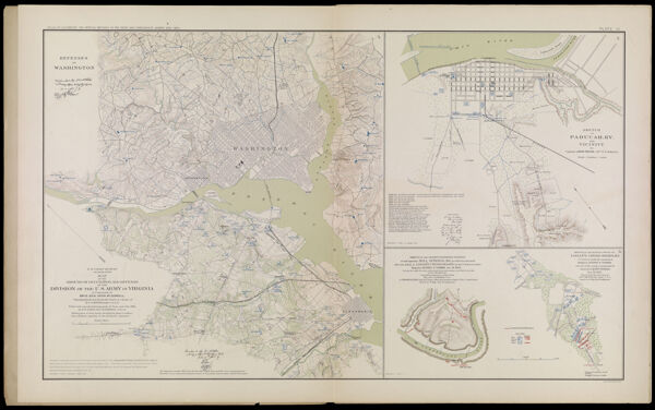 U.S. Coast Survey A.D. Bache Supdt Map of the ground of occupation and defense of the Division of the U.S. Army in Virginia in command of Brig. Gen. Irvin McDowell.
