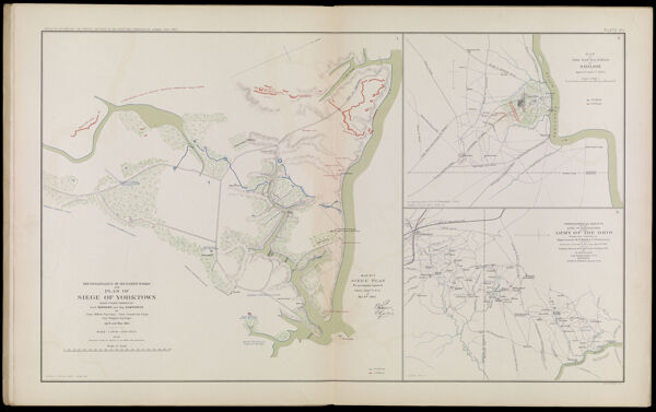 Reconnaissance of secession works and plan of siege of Yorktown made under orders of Gen'l. Barnard and Maj. Humphreys
