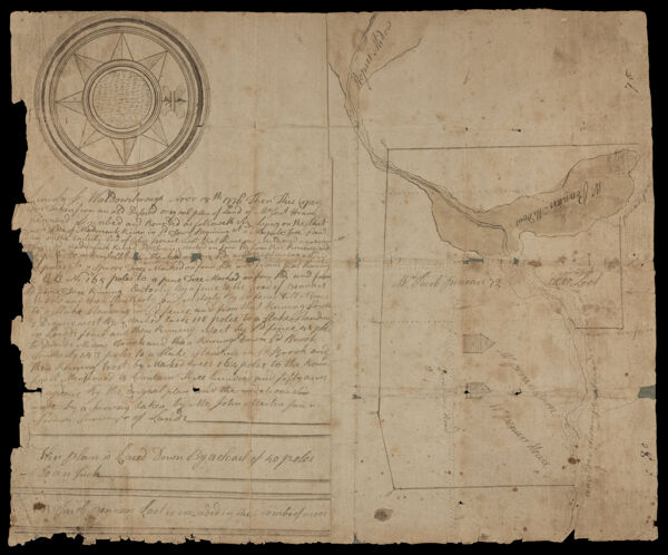 Manuscript Deed and Plot Plan Dated Nov. 18 1776.