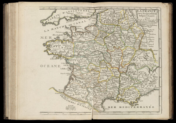 La France avec ses acquisitions jusqu'a l'Année 1692