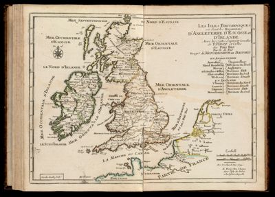 Les Isles Britanniques ou sont les Royaumes D'Angeleterre D'Escosse et D'Irlande avec les costes setpentrionales de France et celles des Païs Bas