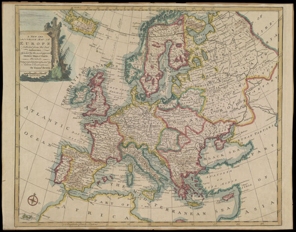 A New and Accurate Map of Europe Collected from the best Authorities, Assisted by the most Approv'd Modern Maps & Charts. The whole being regulated and adjusted by Astronomical Observations. By Emanl. Bowen.