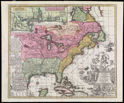 Accurata delineatio celeberrimae Regionis Ludovicianae vel Gallice Louisiane et Canadae et Floridae adpellatione in Septemtrionali America descriptae quoe hodie nomine fluminis Mississippi vel St. Louis per colonias et navigationes Gallorum ob immensas opes et adfluentiam magis magisque inclarescit ex fide digniss. Itiner ariis consignata et in lucem edita cura et manu Matthaei Seutteri, S.C.M.G. Augustan.