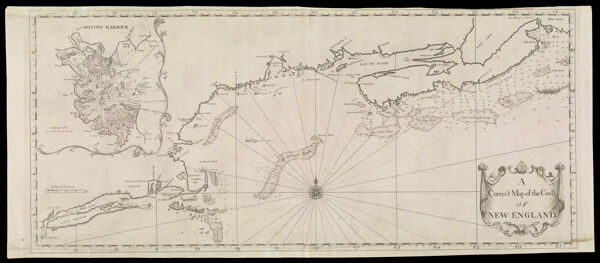 A Correct Map of the Coast of New England. 1731