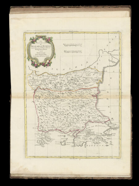Provincie di Bulgaria, e Rumelia Tratte dalla carte dell' Impero Ottomano del Sigr: Rizzi Zanoni