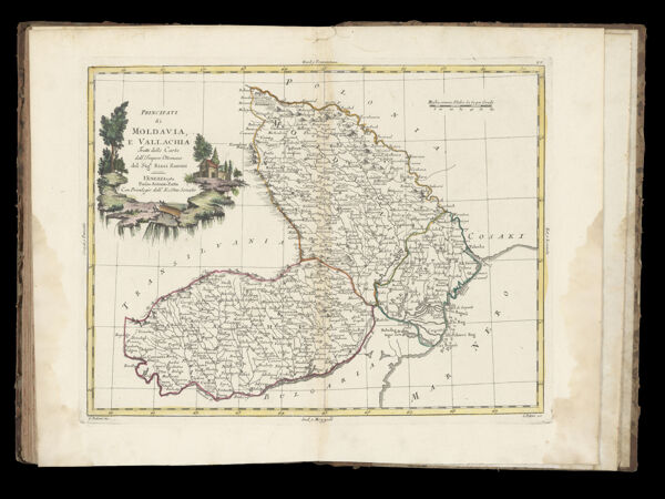 Principati di Moldavia e Vallachia Tratti dalle Carte dell' Impero Ottomano del Sigr: Rizzi Zanoni