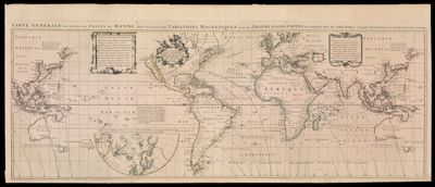 Nova & Accuratissima Totius Terrarum Orbis Tabula Nautica Variationum Magneticarum Index Juxta Observationes Anno. 1700 habitas Constructa per Edm. Halley