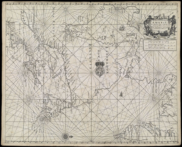 A Chart of ye North part of America. For Hudsons Bay Comonly called ye North West Passage. By John Thornton Hidrographer at the Platt in the Minories