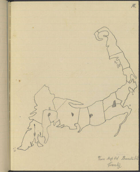 Town Map Oof [sic] Barnstable County