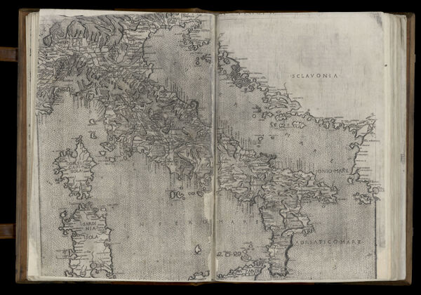 [Untitled map of Italy, Corsica, Sardinia and parts of Sicily]