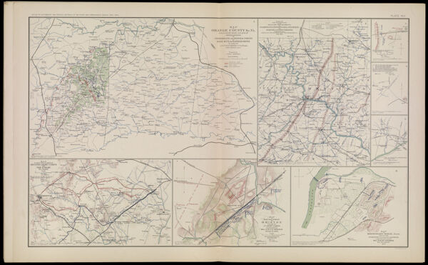 Map of Orange County &c., VA. embracing the details and plans of operations of Confederate and Federal forces at Mine Run and Rapidan River