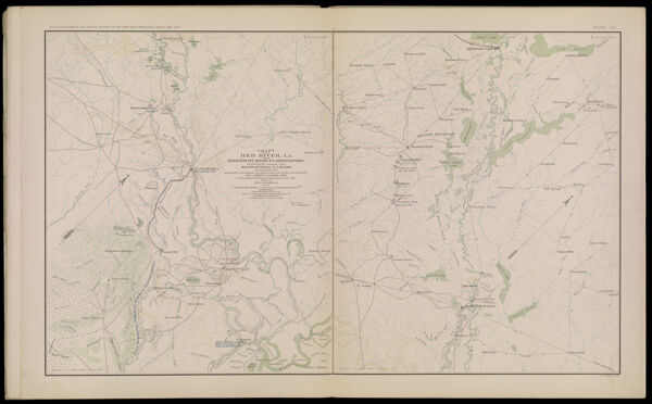 Valley of the Red River, La. from Mississippi River to Shreveport illustrating of campaign under Major-General N. P. Banks in the spring of 1864 prepared to company his report from information furnished by Col. John S. Clark, A.D.C.
