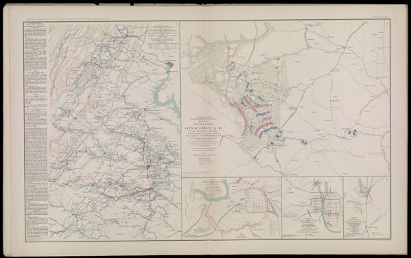 Engineer's Office, Military Division of the Gulf, Map No 6, Central Virginia, showing Maj. Gen. P. H. Sheridan's campaigns and marches of the cavalry under his command in 1864-1865.