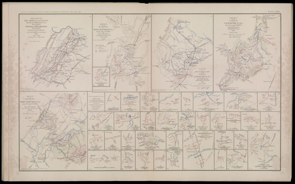 Map of route of the Army of the Valley from Franklin, Pendleton CO., VA., May 15th, 1862, to the Battle of Winchester, May 25th, 1862, and the pursuit of the enemy.