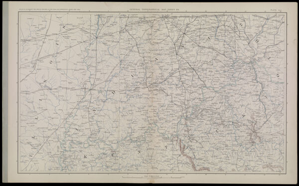 General Topographical Map.  Sheet XXI.