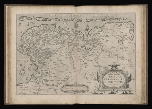 Oost ende West vrieslandte beschÿuinghe. Utriusque frisiorum re:gionis noviss: descriptio. 1568.