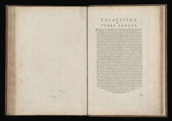 Palaestina vel Terra Sancta.