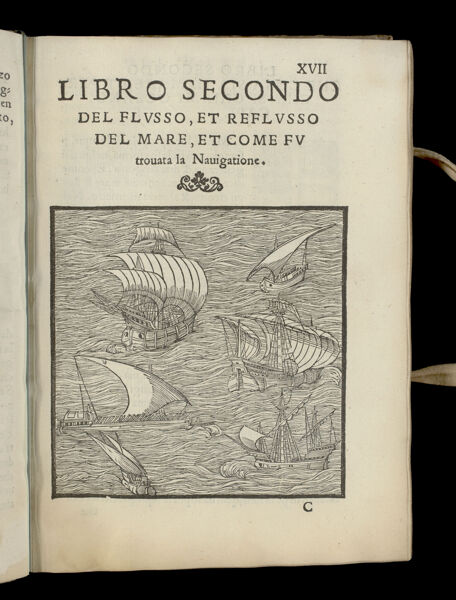 Libro Secondo del flusso, et reflusso del mare, et come fu trovata la navigatione.