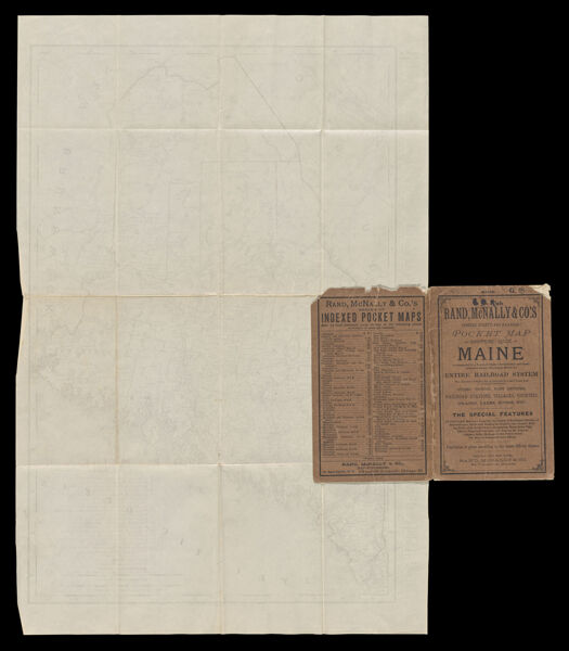 Blank back of foldout map
