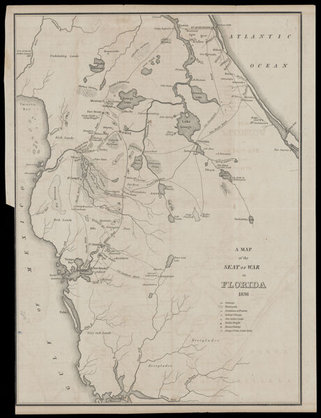 A Map of the seat of war in Florida