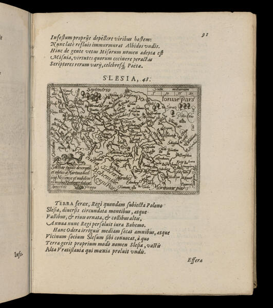 Silesiae typus descriptus et editus a Martino beiluig Neisense et nobilivi po Nicolao Rhedinger dedicat