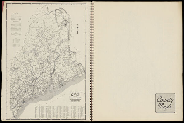 General Highway map State of Maine