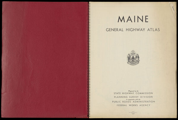 Maine general highway atlas [Title page]