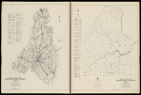 General Hightway Map Androscoggin County Maine / General Highway Map Aroostook County Maine