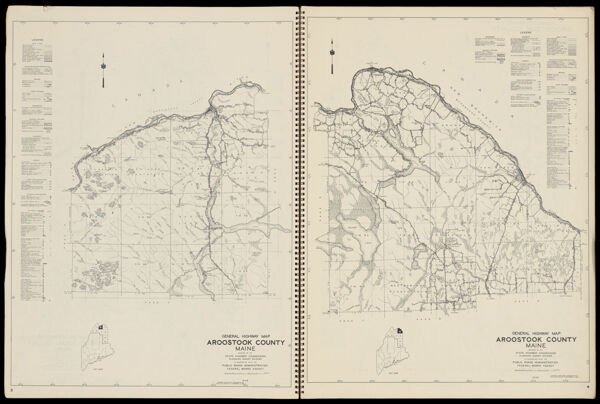 General Highway Map Aroostook County Maine