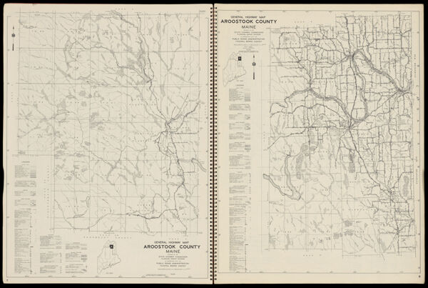 General Highway Map Aroostook County Maine