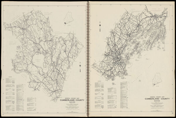 General Highway Map Cumberland County Maine