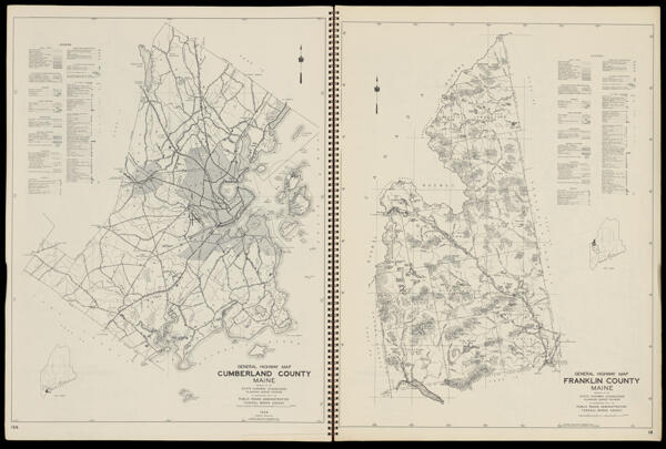 General Highway Map Cumberland County Maine / General Highway Map Franklin County Maine