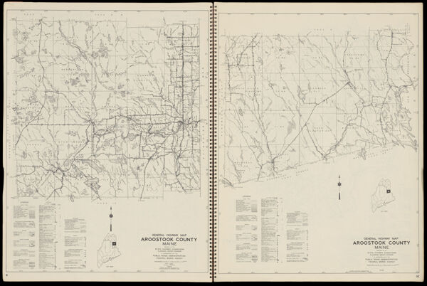 General Highway Map Aroostook County Maine