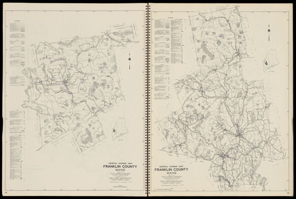 General Highway Map Franklin County Maine